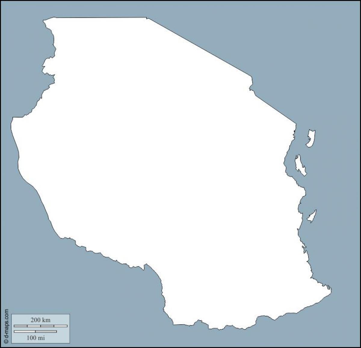 خريطة تنزانيا مخطط