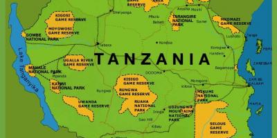 خريطة تنزانيا