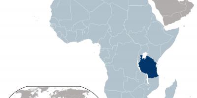 تنزانيا خريطة الموقع